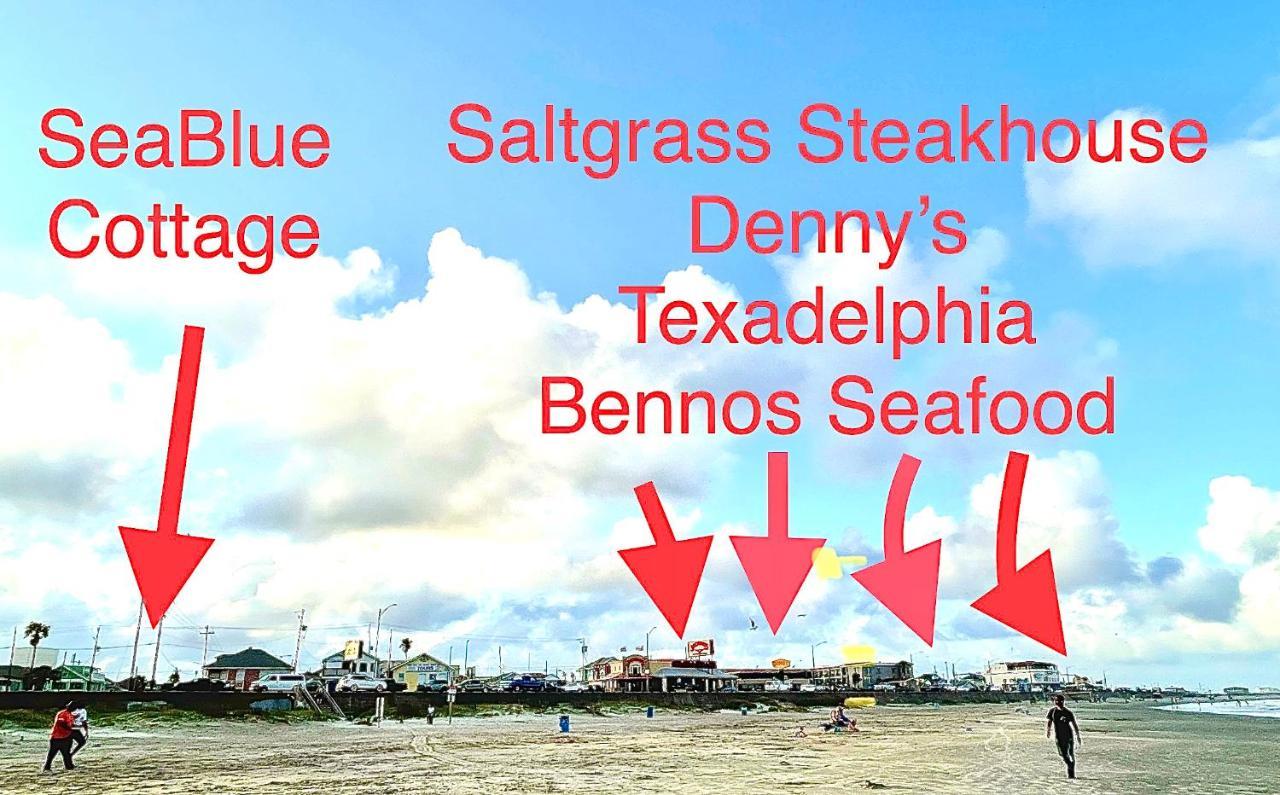 Seablue Cottage - Downstairs; 2 Blocks To The Beach 갤버스턴 외부 사진
